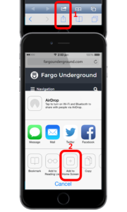 Add Fargo Underground to iPhone homescreen